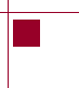 A red color square on the transparent background